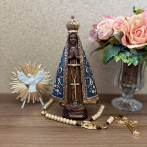 NOSSA SENHORA APARECIDA COLORIDO QUADRADA 20CM